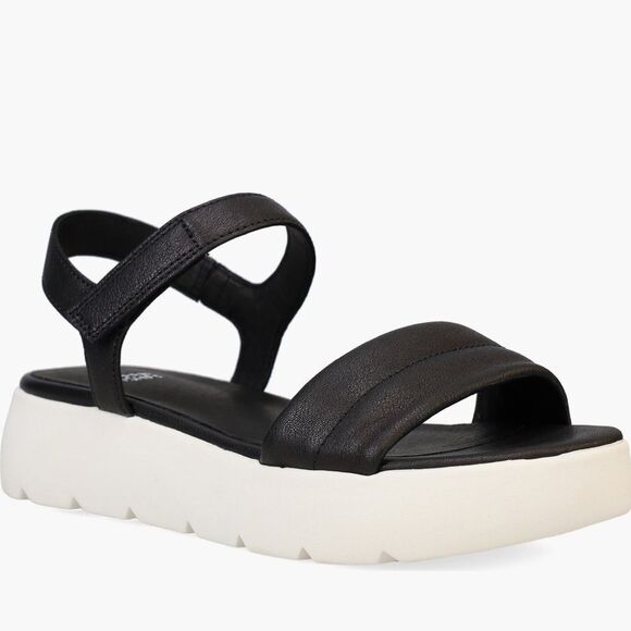 New Eileen Fisher Jolie Platform Sandal Chunky Black
Leather White Shoe Size 11 - Picture 1 of 8